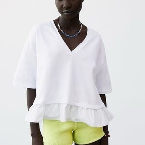 NWT Zara peplum tops Size S